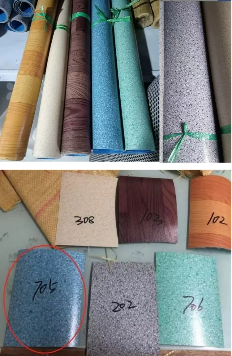 pvc floor tile color options for tiny house